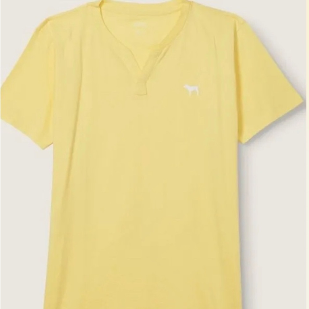 VS Pink Henley Tee